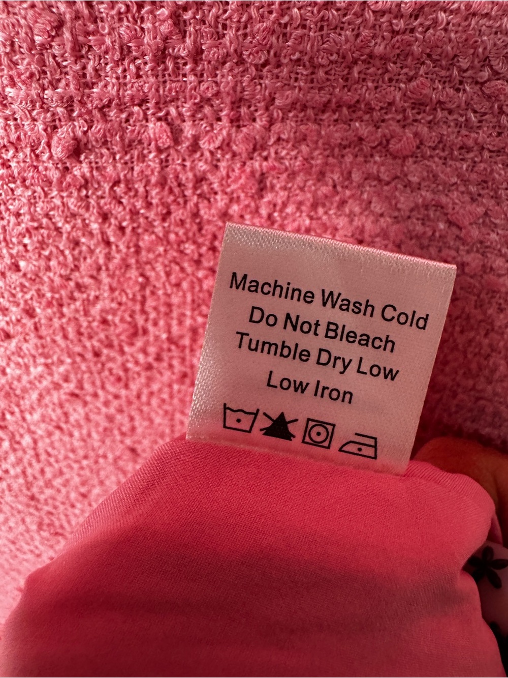 Tuckernuck Blossom Pink Tweed Jackie Dress Size M Gold Buttons - Picture 10 of 14